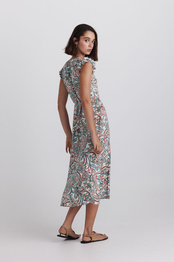 Springfield Border print dress printed