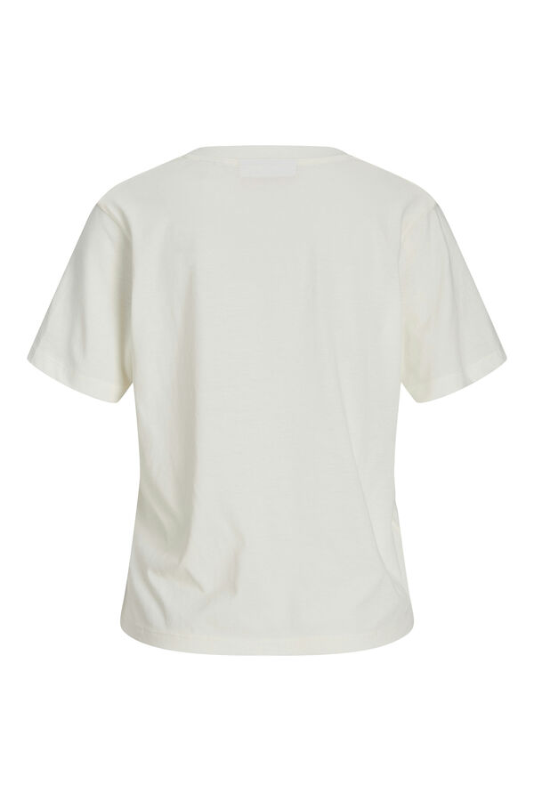 Springfield Camiseta básica pico blanco