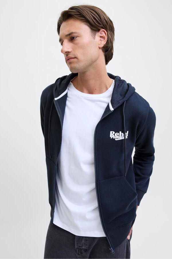 JJ REBEL Sudadera regular fit azul