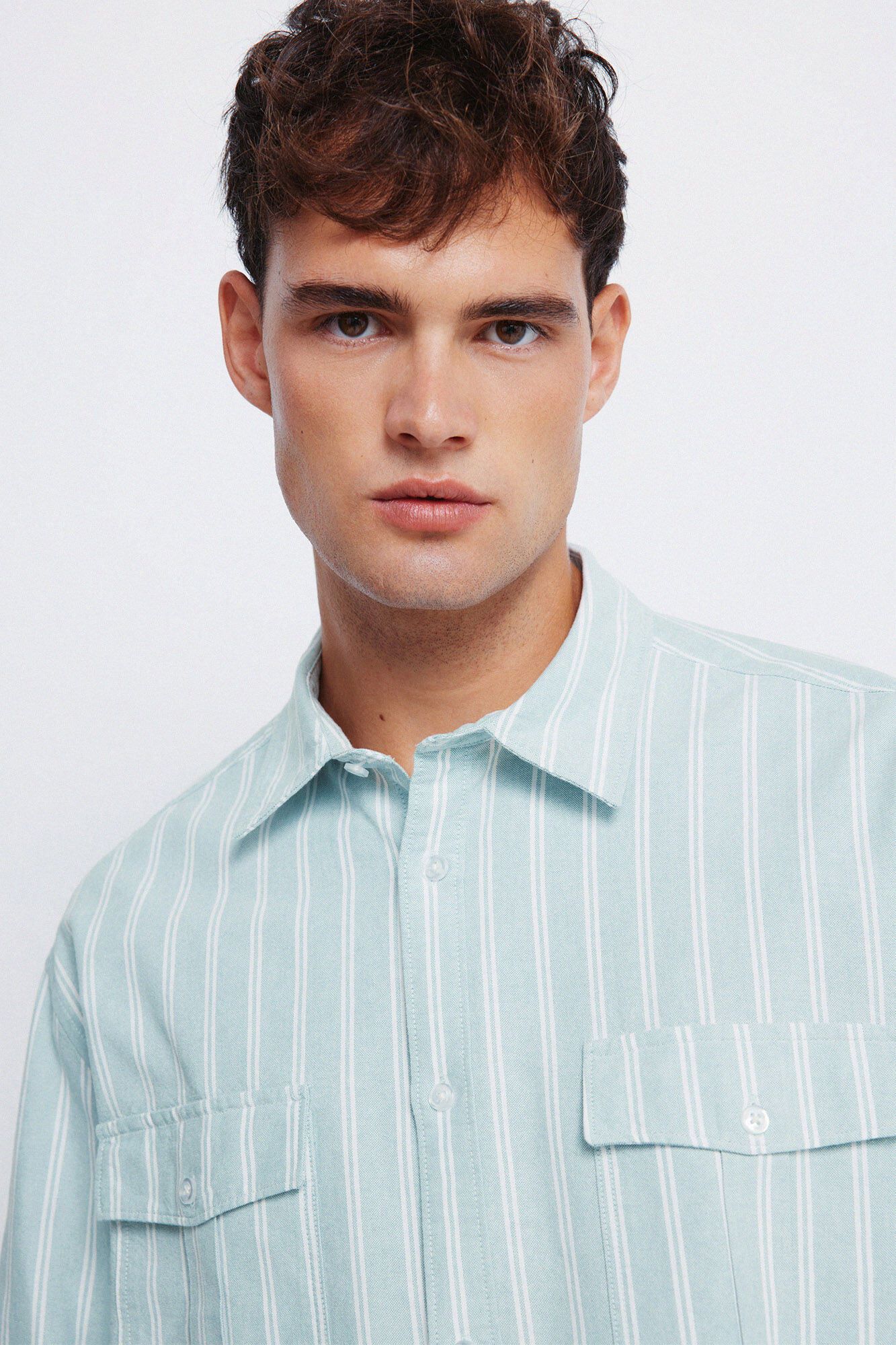 Springfield Striped Oxford shirt with pockets
