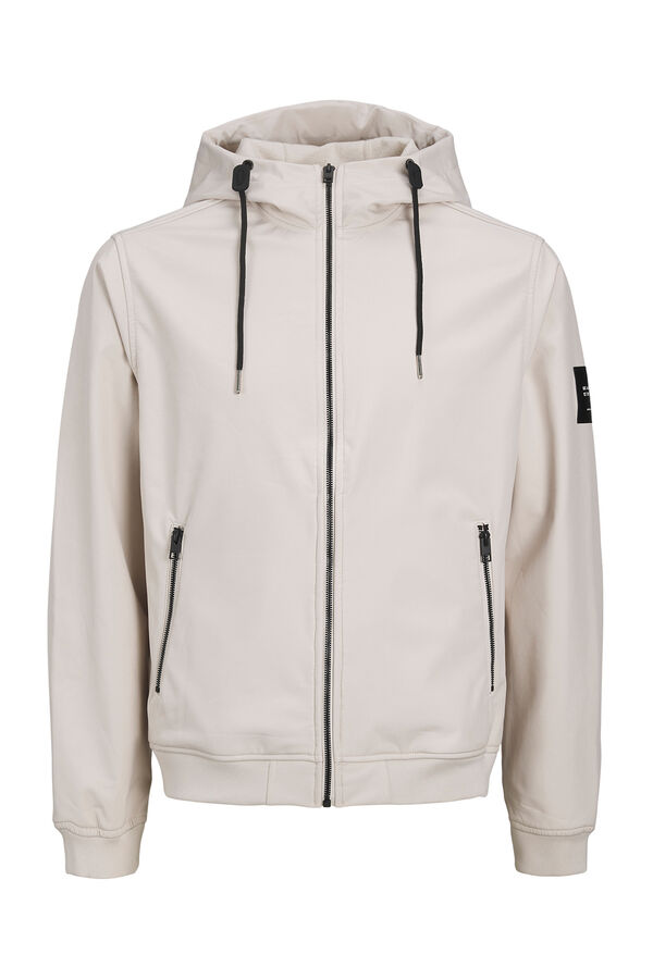 Jack & Jones Softshell jacket with hood grey