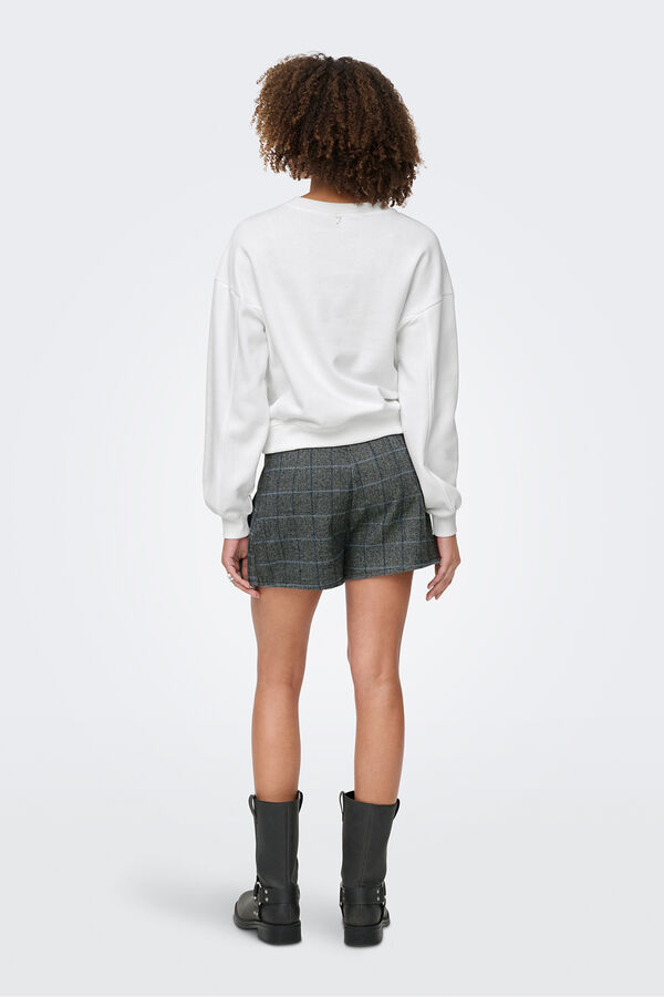 Only Sweatshirt vorne Weiß