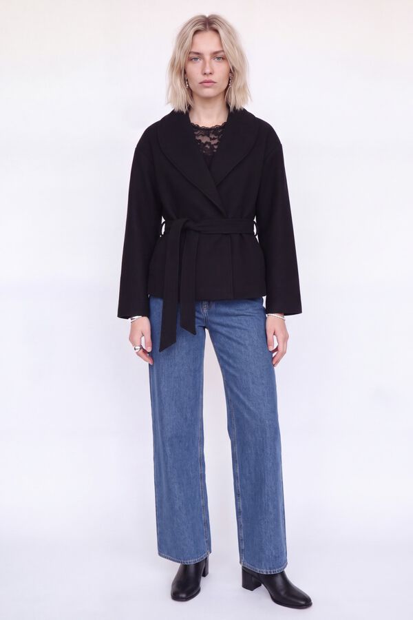 JJ REBEL Top slim sem mangas preto