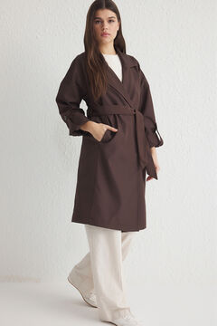 Trendyol Gabardina oversize larga