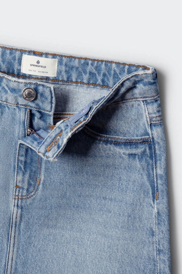 Springfield Kids Falda denim b&aacute;sica ni&ntilde;a azul