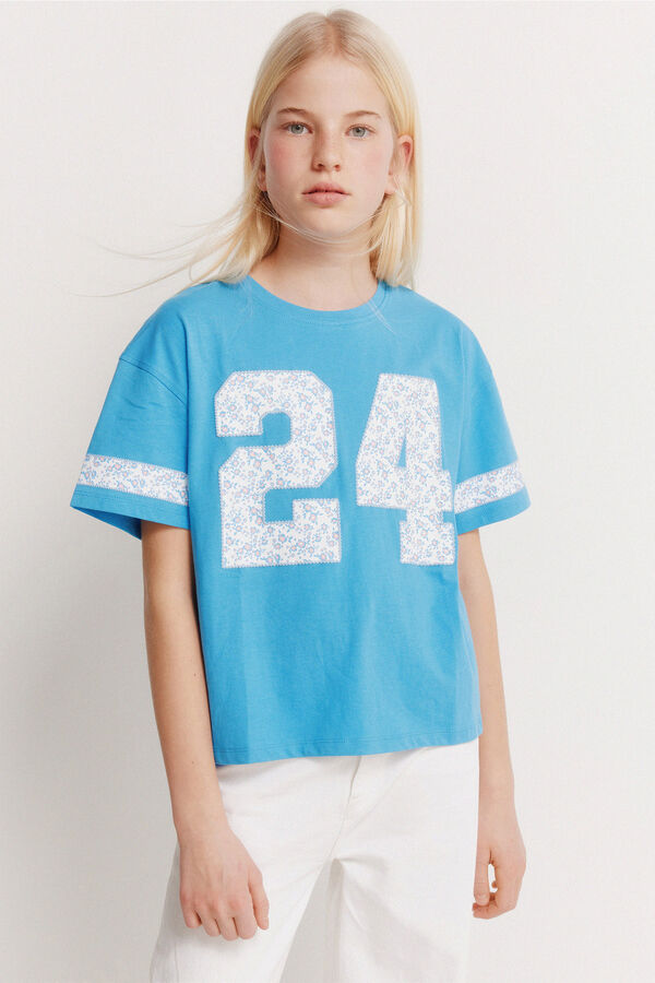 Springfield Kids T-shirt de menina manga curta 24 azul