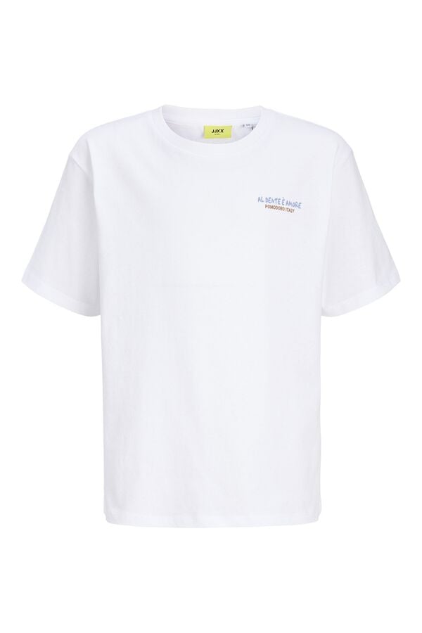 Jack & Jones Girl Cotton short sleeve T-shirt white