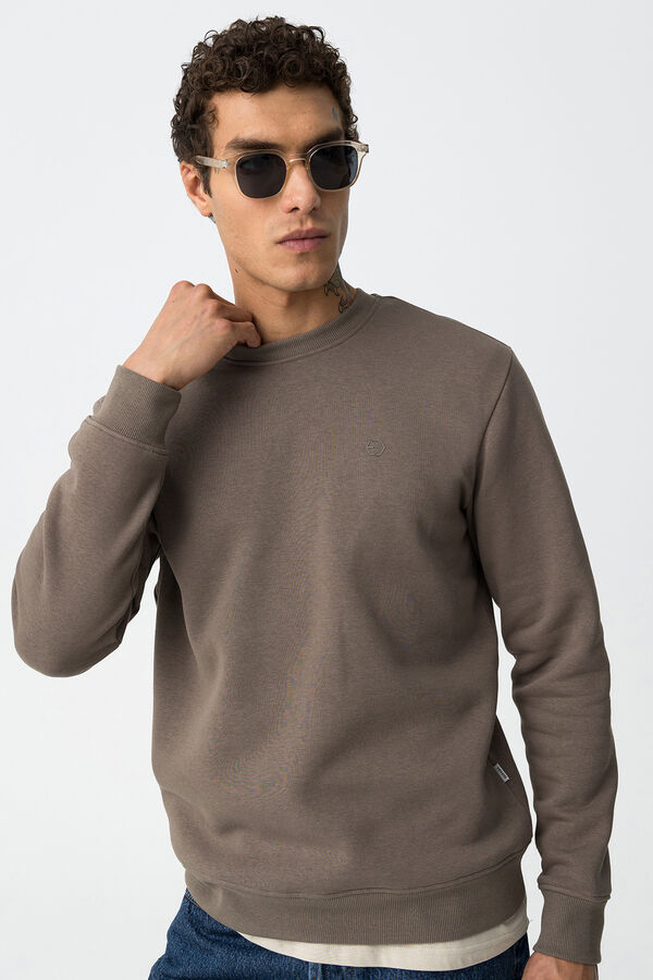 Tiffosi Sudadera B&aacute;sica nude