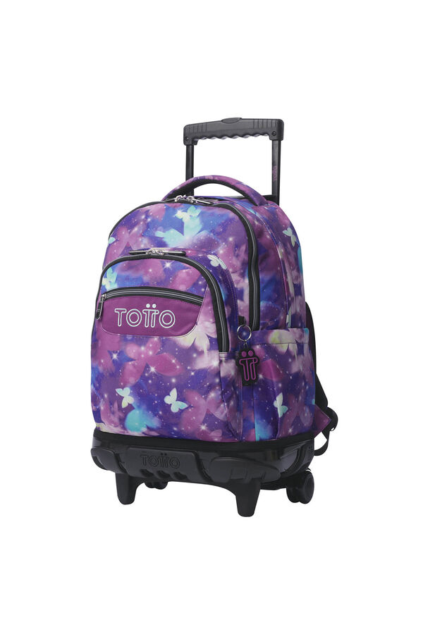 Totto Mochila Renglones Glitter morado/lila