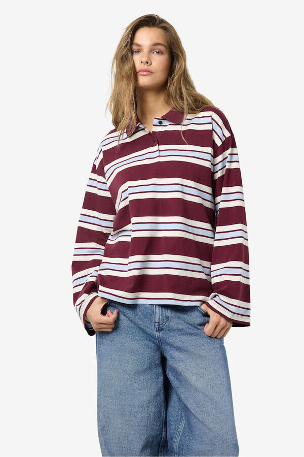 Noisy May Polo rayas morado/lila