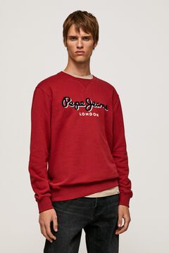 Springfield Lamont Crew Cotton Sweatshirt red