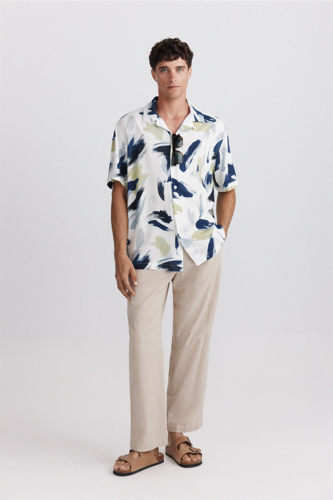 Springfield Printed bowling shirt