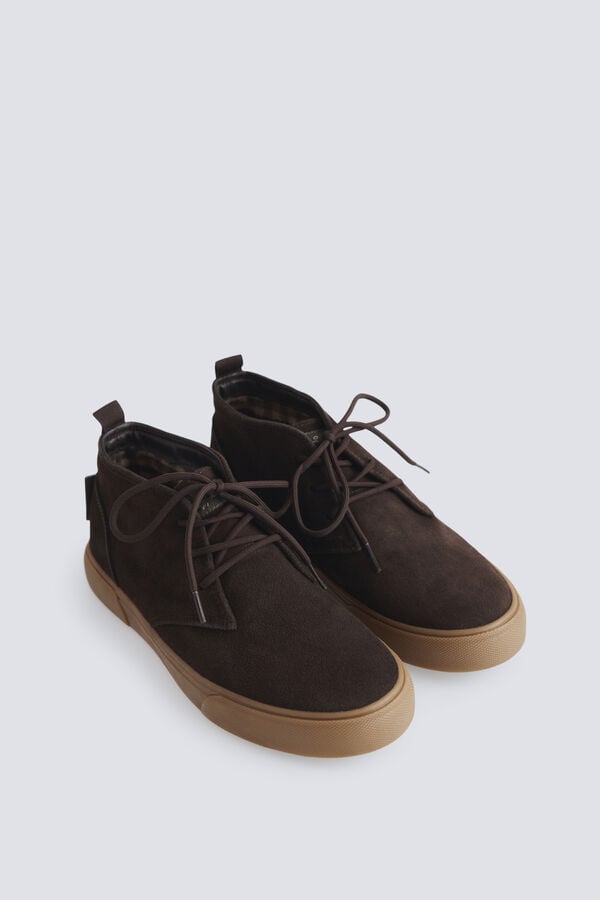 Springfield Leather lace-up boot brown