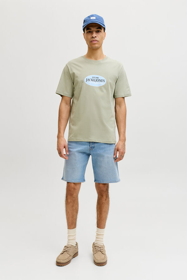 Jack & Jones Bermuda regular stone wash azul