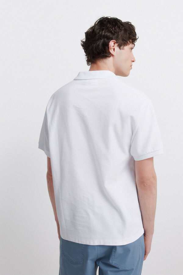 Springfield Regular fit polo shirt white