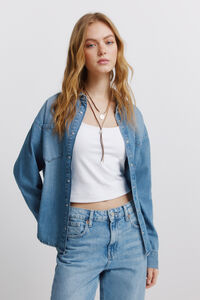 Springfield Denim pocket shirt