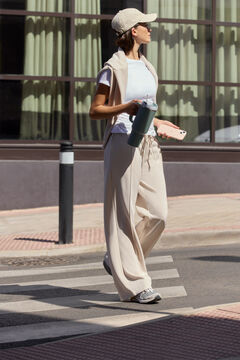 Springfield Soft sole wide leg sports trousers