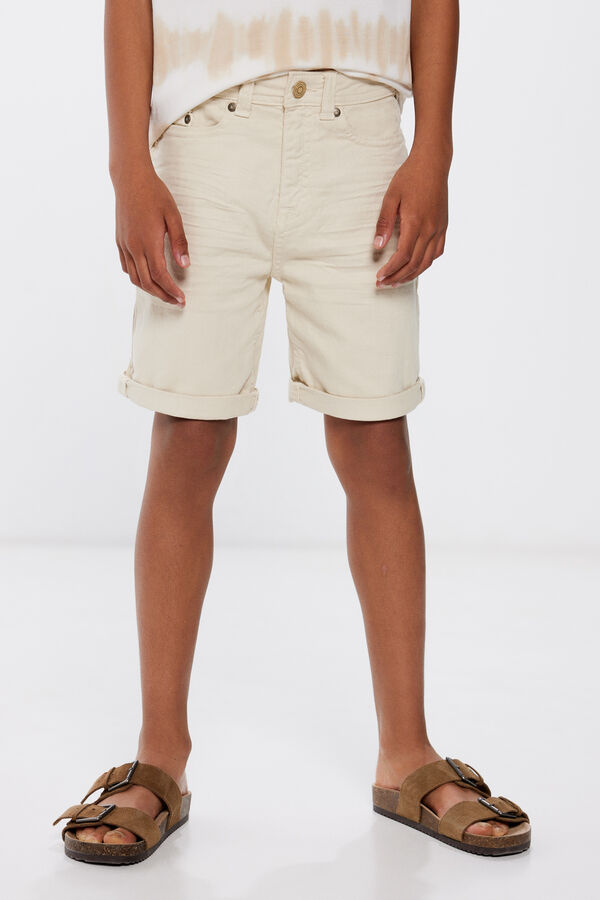 Springfield Boys' Bermuda shorts with 5 pockets natural