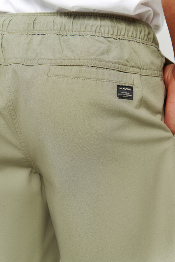 Jack & Jones Bermuda jogger de algod&oacute;n gris