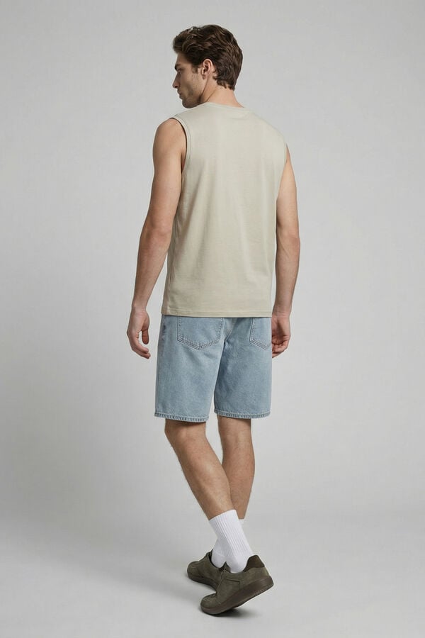 JJ REBEL Logo vest top grey