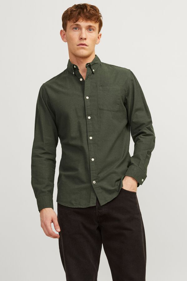 Jack & Jones Regular oxford shirt green