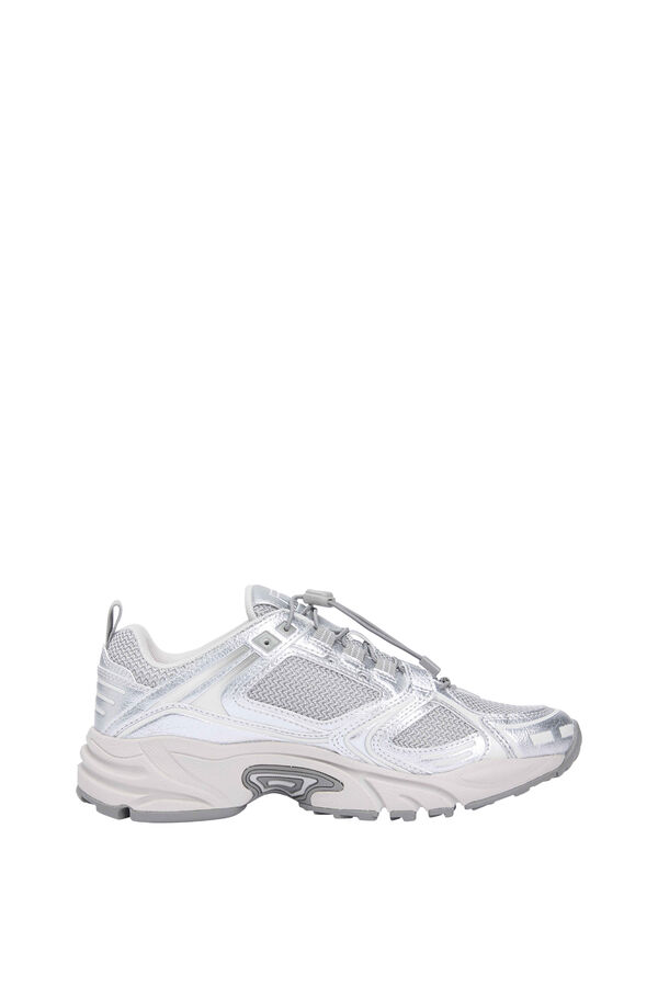 Tommy Jeans Zapatillas runner Tommy Jeans con detalles metalizados gris