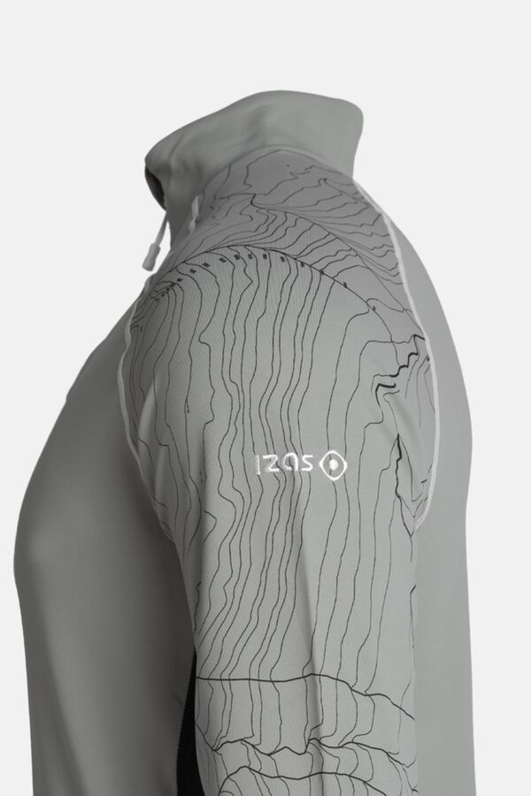 Izas Technischer Fleece-Pullover Grau