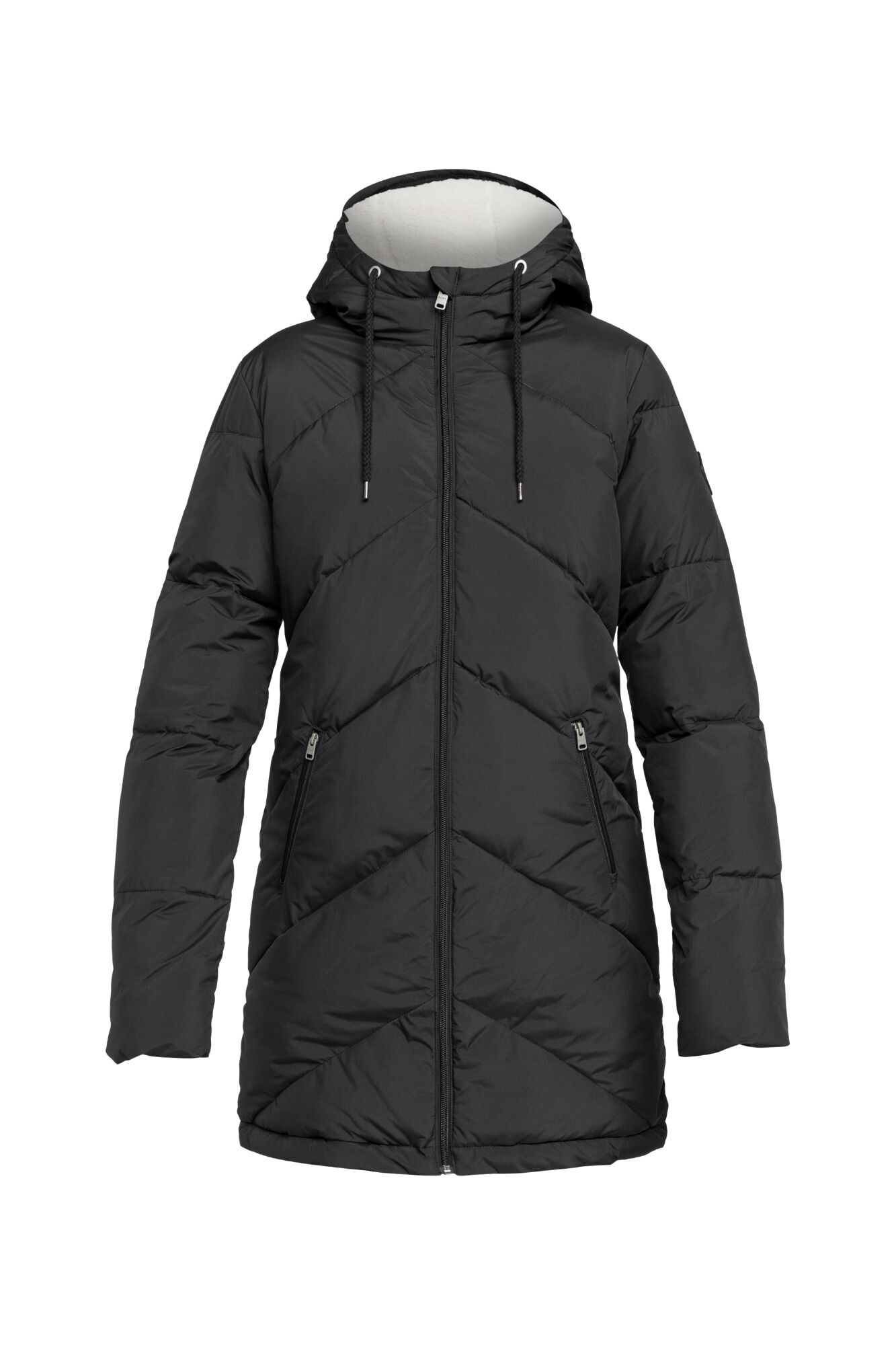 Roxy Lange gesteppte Jacke mit Kapuze