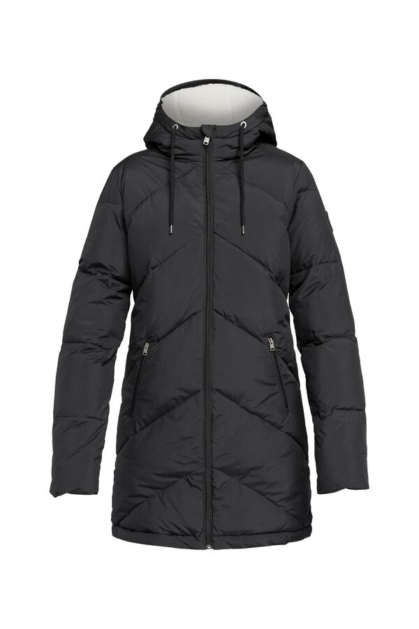 Roxy Long puffer jacket with hood black
