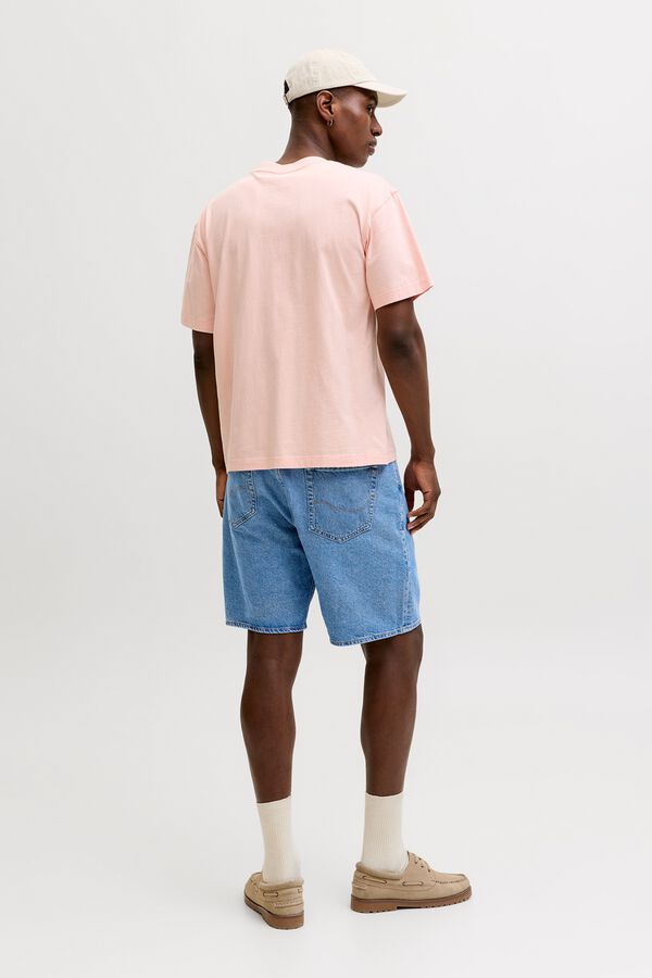 Jack & Jones Denim relaxed fit Bermuda shorts blue