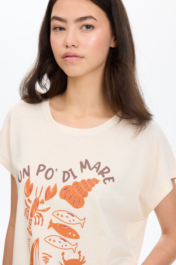 Inside Printed T-shirt white