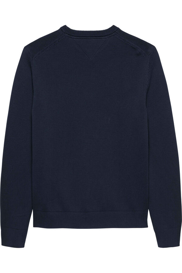 Tommy Jeans Jersey slim de cuello caja azul