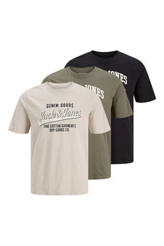 Jack & Jones Logo T-shirt pack nude