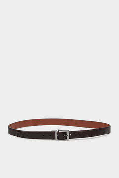 Springfield Reversible smart leather belt brown