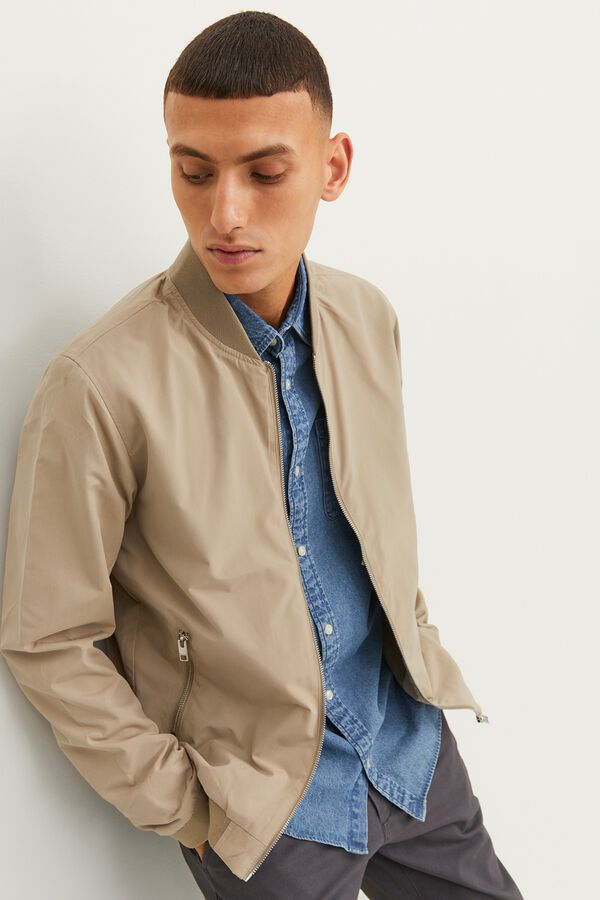 Jack & Jones Recycled bomber jacket blue