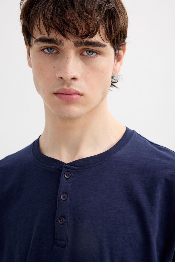 Inside T-shirt gola padeiro azul