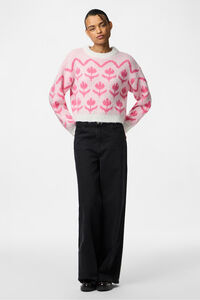 Pieces Print mit Rundhalsausschnitt