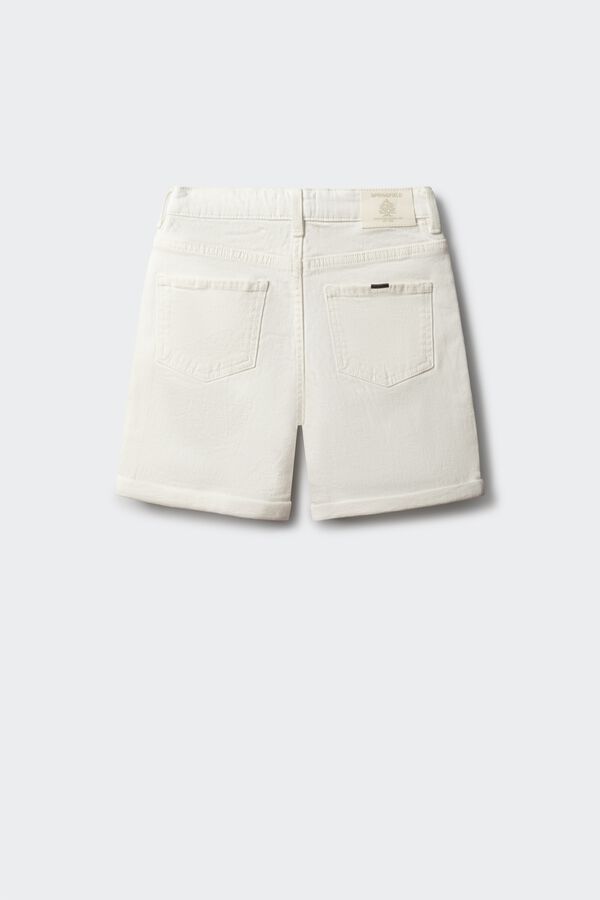 Springfield Kids Bermudas infantil em denim branco