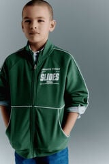 Springfield Kids Sweatshirt retro para menino verde