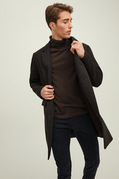 Jack & Jones Abrigo largo con bolsillo gris