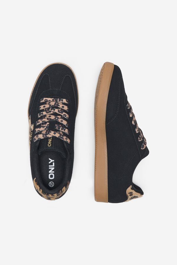 Only Animal print low sneaker noir