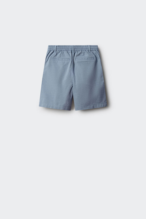 Springfield Kids Bermudas chino aos quadrados para menino azul