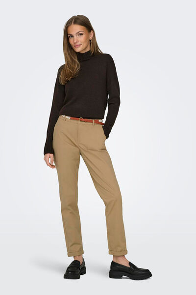 Springfield chinos pants with belt brown