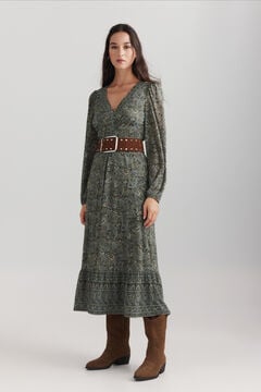 Springfield Paisley midi dress