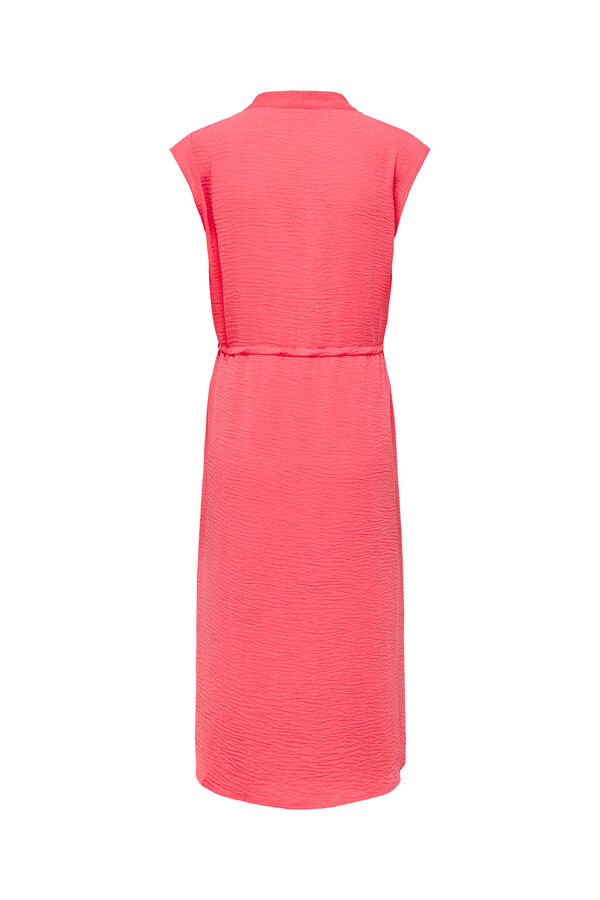 JDY Vestido midi fluido rosa