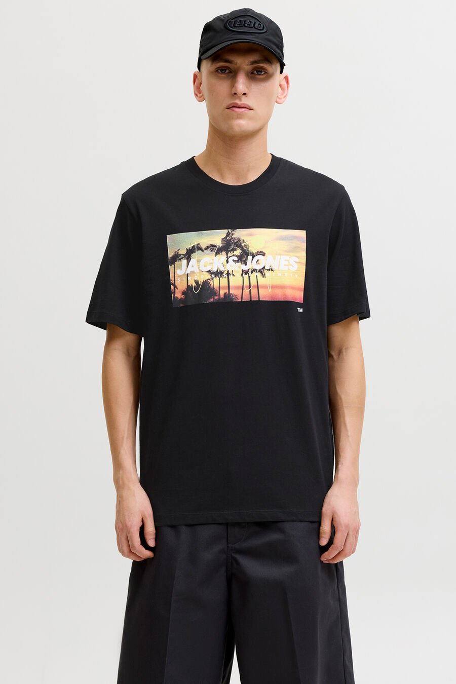 Camiseta de algodón estampada