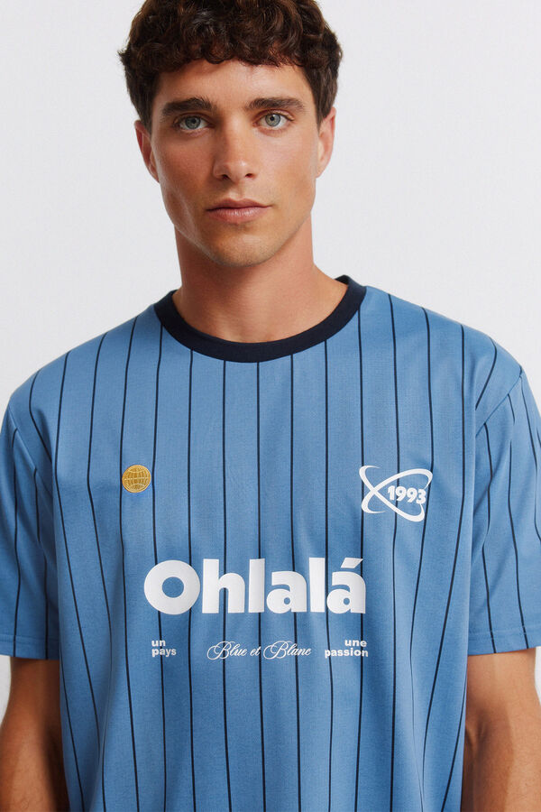 Springfield Ohlala football T-shirt blue