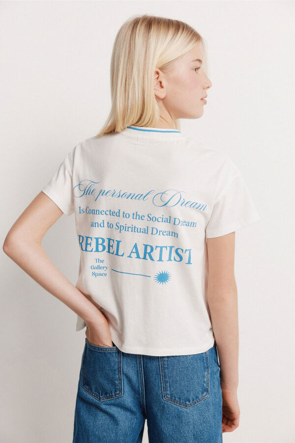 Springfield Kids Majica kratkih rukava rebel za devojčice Bež