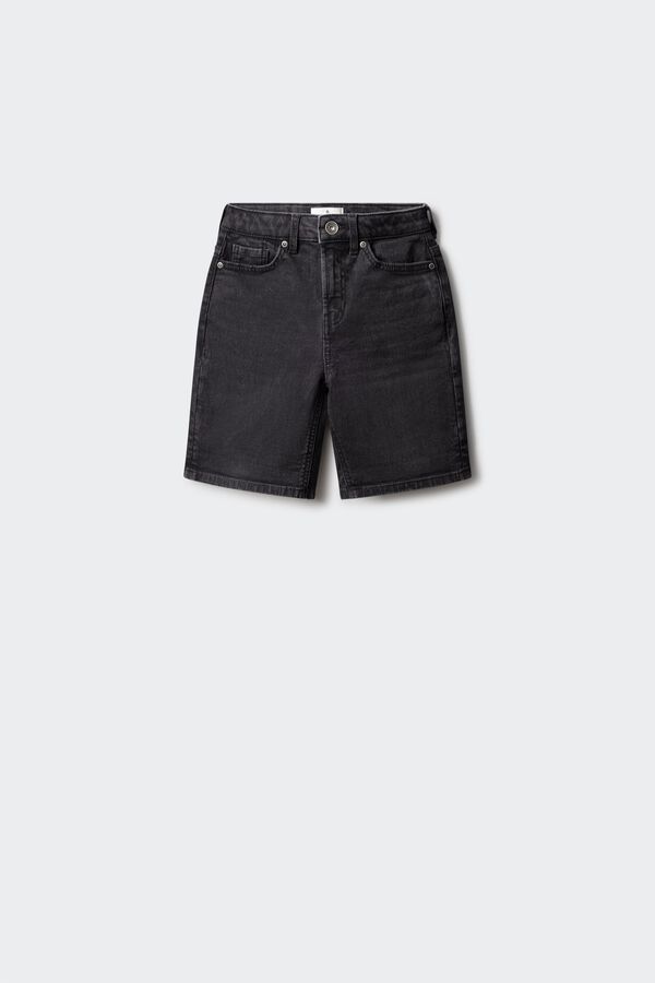 Springfield Kids Bermudas infantil em denim preto