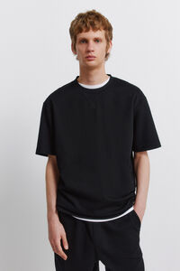 Springfield T-shirt em tecido waffle